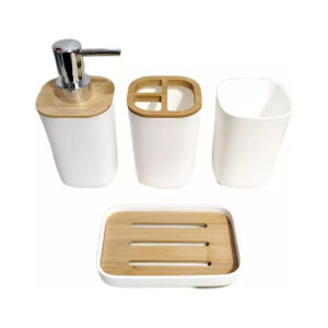 SET DE BAÑO X4 PIEZAS