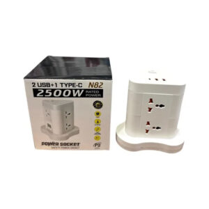ZAPATILLA TORRE VERTICAL 6 TOMAS + USB + TIPO C