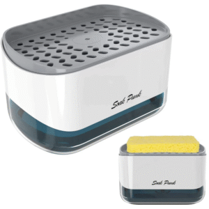 DISPENSER DE JABÓN + PORTA ESPONJA