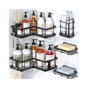 ORGANIZADOR ESQUINERO DE BAÑO SET X5 PIEZAS